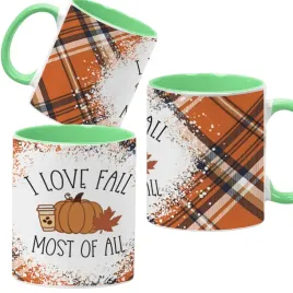 kubek-ceramiczny-330ml-zielony-jesienne-wzory-dynie-cozy-fall-pumpkin-spice