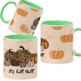 kubek-ceramiczny-330ml-zielony-jesienne-wzory-dynie-cozy-fall-pumpkin-spice