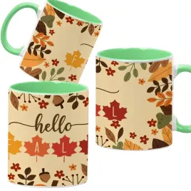 kubek-ceramiczny-330ml-zielony-jesienne-wzory-dynie-cozy-fall-pumpkin-spice