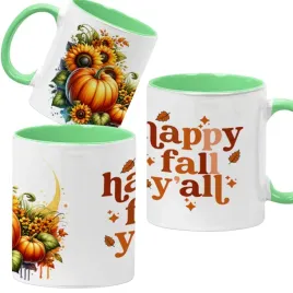 kubek-ceramiczny-330ml-zielony-jesienne-wzory-dynie-cozy-fall-pumpkin-spice
