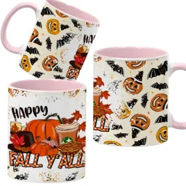 kubek-ceramiczny-330ml-rozowy-jesienne-wzory-dynie-cozy-fall-pumpkin-spice