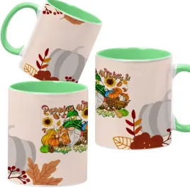 kubek-ceramiczny-330ml-zielony-jesienne-wzory-dynie-cozy-fall-pumpkin-spice