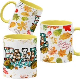 kubek-ceramiczny-330ml-zolty-jesienne-wzory-dynie-cozy-fall-pumpkin-spice
