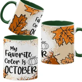 kubek-ciemno-zielony-jesienne-wzory-dynie-cozy-fall-pumpkin-spice