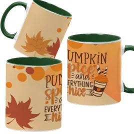 kubek-ciemno-zielony-jesienne-wzory-dynie-cozy-fall-pumpkin-spice