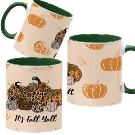 kubek-ciemno-zielony-jesienne-wzory-dynie-cozy-fall-pumpkin-spice