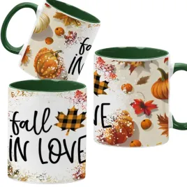 kubek-ciemno-zielony-jesienne-wzory-dynie-cozy-fall-pumpkin-spice