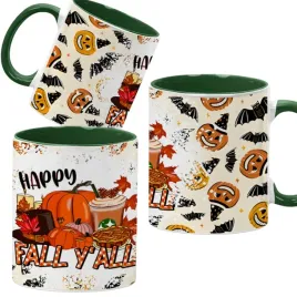 kubek-ciemno-zielony-jesienne-wzory-dynie-cozy-fall-pumpkin-spice