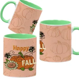 kubek-ceramiczny-330ml-zielony-jesienne-wzory-dynie-cozy-fall-pumpkin-spice
