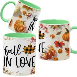 kubek-ceramiczny-330ml-zielony-jesienne-wzory-dynie-cozy-fall-pumpkin-spice