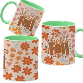 kubek-ceramiczny-330ml-zielony-jesienne-wzory-dynie-cozy-fall-pumpkin-spice