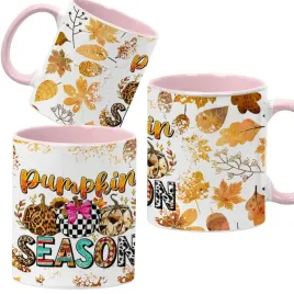 kubek-ceramiczny-330ml-rozowy-jesienne-wzory-dynie-cozy-fall-pumpkin-spice