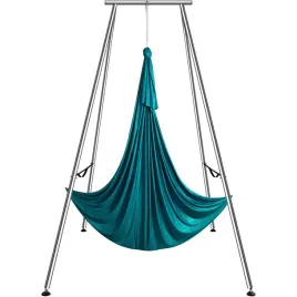stojak-z-hamakiem-aerial-yoga-zielony