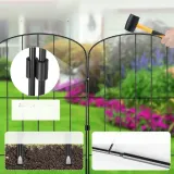 plot-ogrodowy-barierka-stal-czarny-61-cm-33-cm-zestaw-10-szt-mocny-premium-wysokosc-61-m