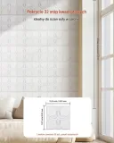 panele-scienne-3d-biale-kwiaty-2-97-m-dlugosc-30-cm