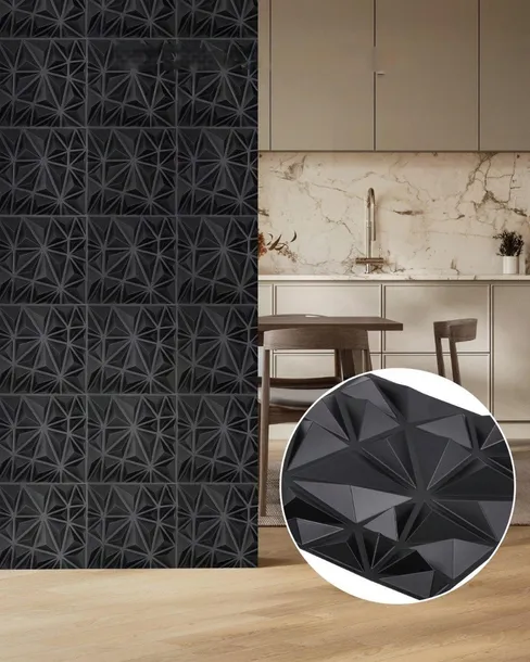 panele-scienne-3d-czarne-diamenty-2-97-m-stan-nowy-grubosc-2-51-mm