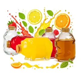 5x-butelki-szklane-swinka-george-350ml-butelka-na-nalewki-alkohol-prezent