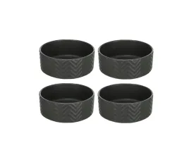miska-ceramiczna-dla-psa-kot-wode-karme-trixie-09l-16cm-czarna-zestaw-4szt