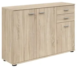 komoda-black-red-white-noeda-106-cm-2-szuflady-4-drzwi-jasny-dab-sonoma