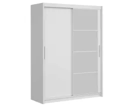 szafa-przesuwna-gerbor-slideo-160-cm-biala-plyta-laminowana-lustro