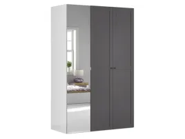 szafa-trzydrzwiowa-black-red-white-flex-150-cm-z-lustrem-3-szuflady-grafit
