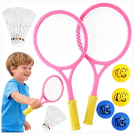 rakietki-do-tenisa-badmintona-zestaw-do-gry-dla-dzieci-2-pilki-lotka-4w1