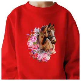 bluza-dziecieca-kon-kwiaty-146-152-dla-chlopca-dziewczynki