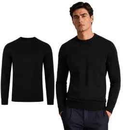 sweter-meski-czarny-okragly-dekolt-gladki-wygodny-elegancki-klasyczny-basic