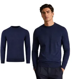 sweter-meski-granatowy-okragly-dekolt-elegancki-klasyczny-wygodny-stylowy
