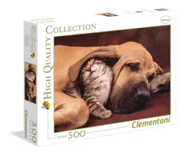 puzzle-500-elementow-cuddles-pies-z-kotem