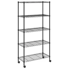 regal-druciany-na-kolkach-z-5-polkami-czarny-75x35x155-cm