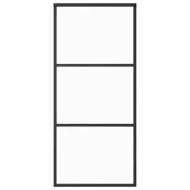 przesuwane-drzwi-szklane-esg-90x205-cm-przezroczyste-czarne