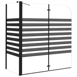 parawan-prysznicowy-skladany-czarny-hartowane-szklo-aluminium