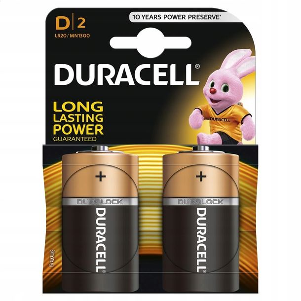 Baterie Alkaliczne Duracell Basic LR20/Blister *2