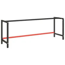 rama-do-stolu-roboczego-malowany-metal-matowy-czarno-czerwony-220x57x79
