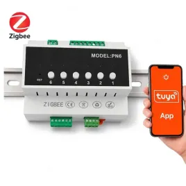 6-kanalowy-modul-przekaznikow-zigbee-3-0-16a-din-tuya-home-assistant-pn6