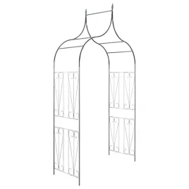 pergola-ogrodowa-na-pnacza-z-zelaza-ciemnozielona-129-x-60-x-283-cm