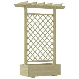drewniana-pergola-z-donica-impregnowana-na-zielono-162x56x204-cm