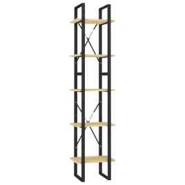 drewniany-regal-na-ksiazki-sosnowy-metalowy-40x30x105-cm-i-40x30x70-cm