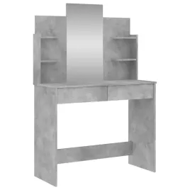 toaletka-z-lustrem-2-szuflady-4-polki-szarosc-betonu-96x39x142-cm