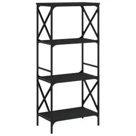 regal-na-ksiazki-czarny-59-x-35-x-132-cm-z-metalowa-rama