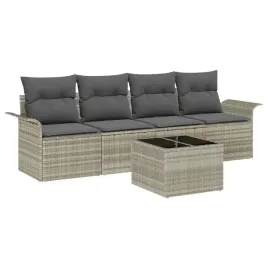 zestaw-sof-ogrodowych-modularnych-rattan-jasnoszary-60x5-cm
