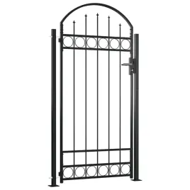 furtka-ogrodowa-z-lukiem-i-pretami-stal-czarny-105x204-cm-wys-slupka-1