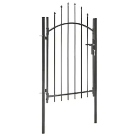nowoczesna-furtka-ogrodowa-z-lukiem-stal-czarna-1x2m