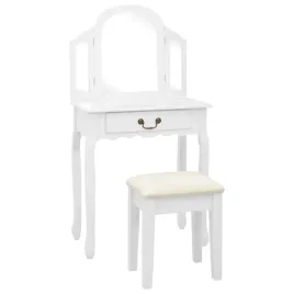 luksusowa-toaletka-z-taboretem-i-owalnym-lustrem-biala-65x36x128-cm
