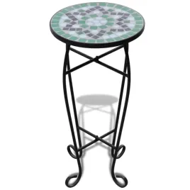 stolik-na-rosliny-mozaikowy-30-cm-zielony-bialy-czarny-60-cm-wysokosci