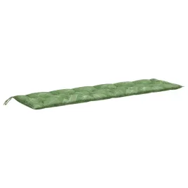 poduszka-ogrodowa-200-x-50-x-7-cm-wzor-w-liscie-poliester-zielona