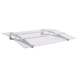 daszek-nad-drzwi-150-x-90-cm-srebrny-i-przezroczysty-pet-stal-aluminium