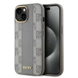 dkny-dkhmp14spcpvsle-iphone-14-6-1-bezowy-beige-hardcase-leather-checkered