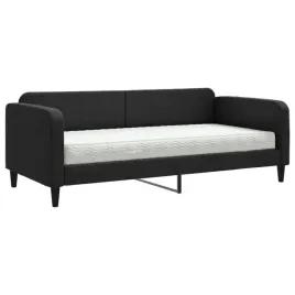 czarna-lezanka-2-w-1-z-materacem-213-x-100-x-75-cm